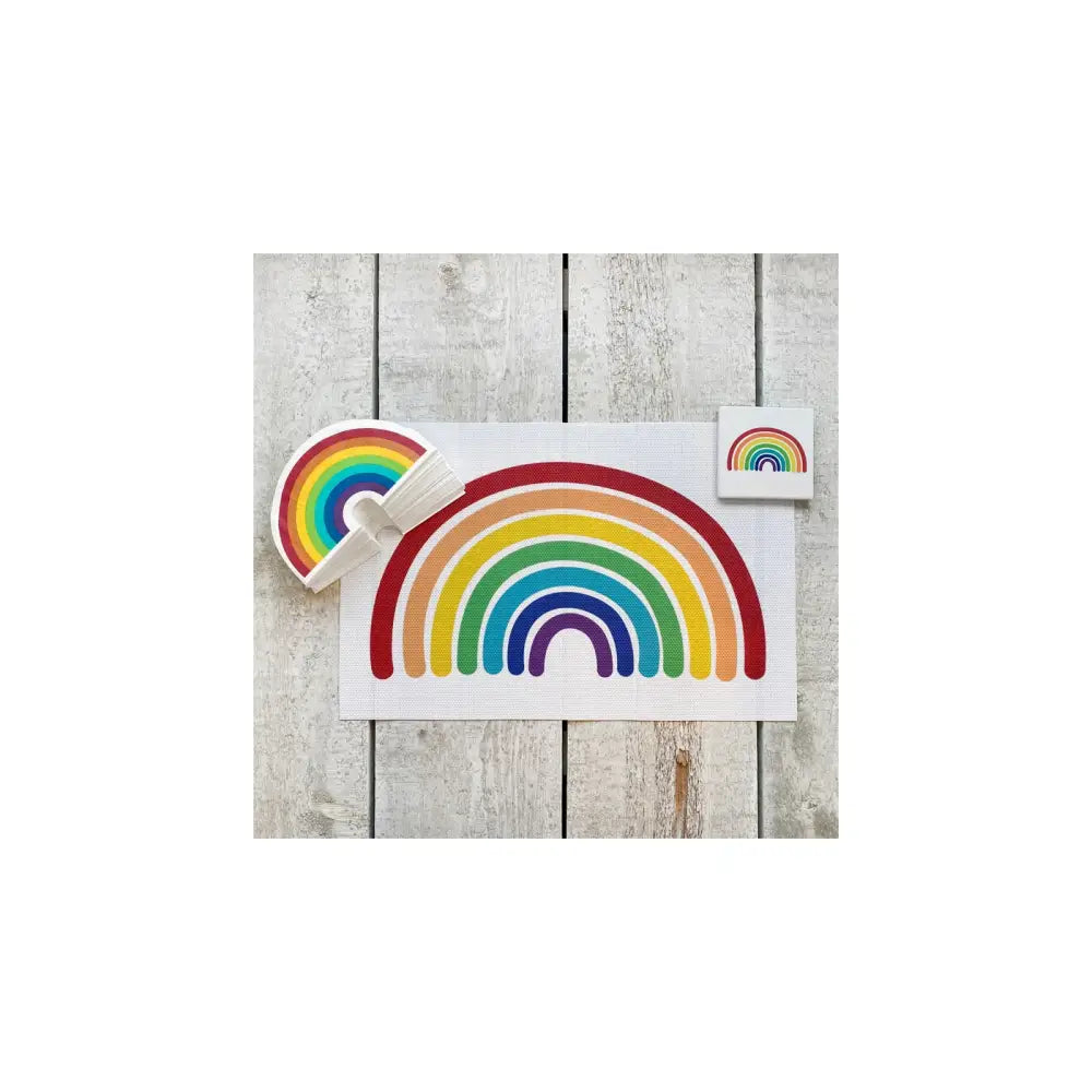 Rainbow Printed Placemat Multi - PABOOM