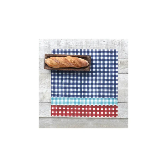 Watercolour Plaid Placemat Navy - PABOOM