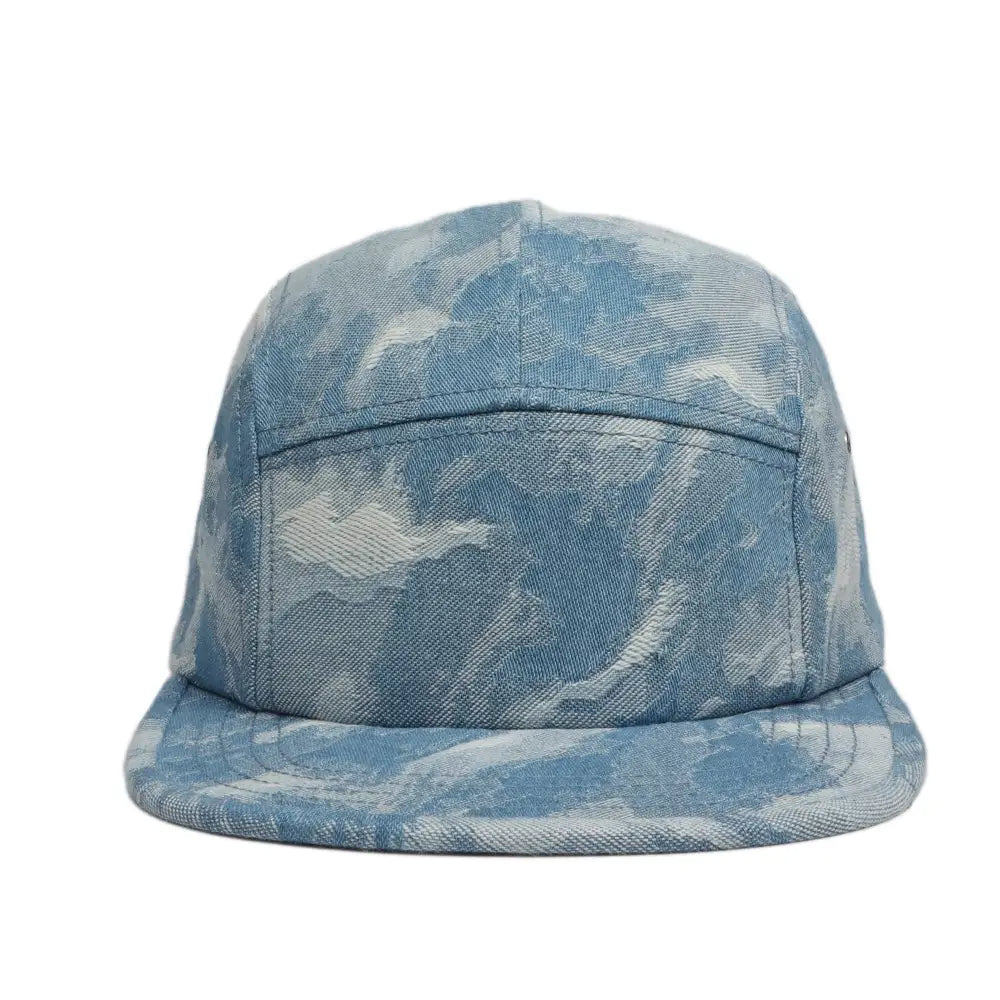 HATPHILE - blue patterned five-panel cap