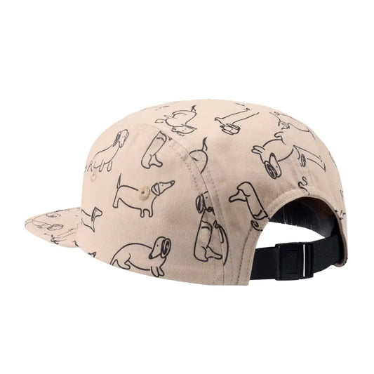 HATPHILE - Dachshund 5 Panel Hat Khaki
