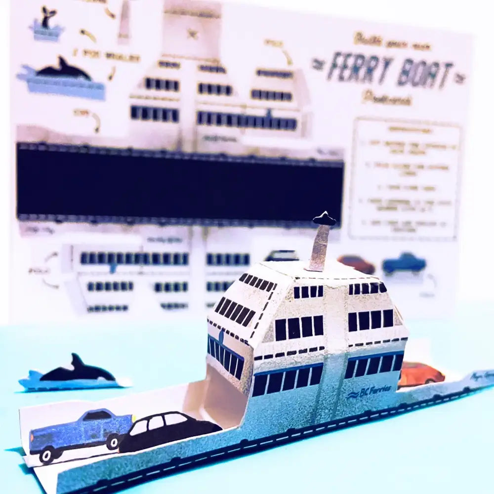 Build Your Own Ferry Boat Postcard - PABOOM