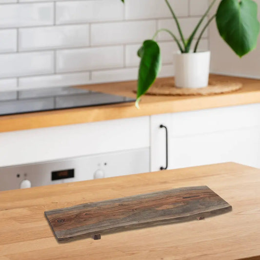 IH Casa Decor - Acacia Wooden Live Edge Rectangular Serving Board Small Brown