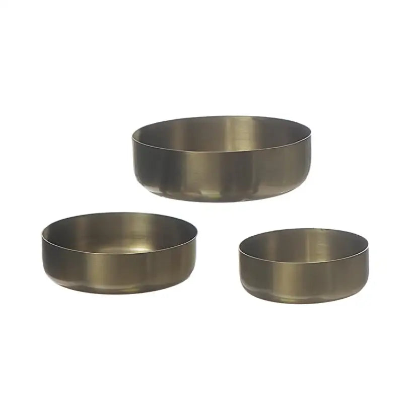Metal Tapa Bowl Set - Black