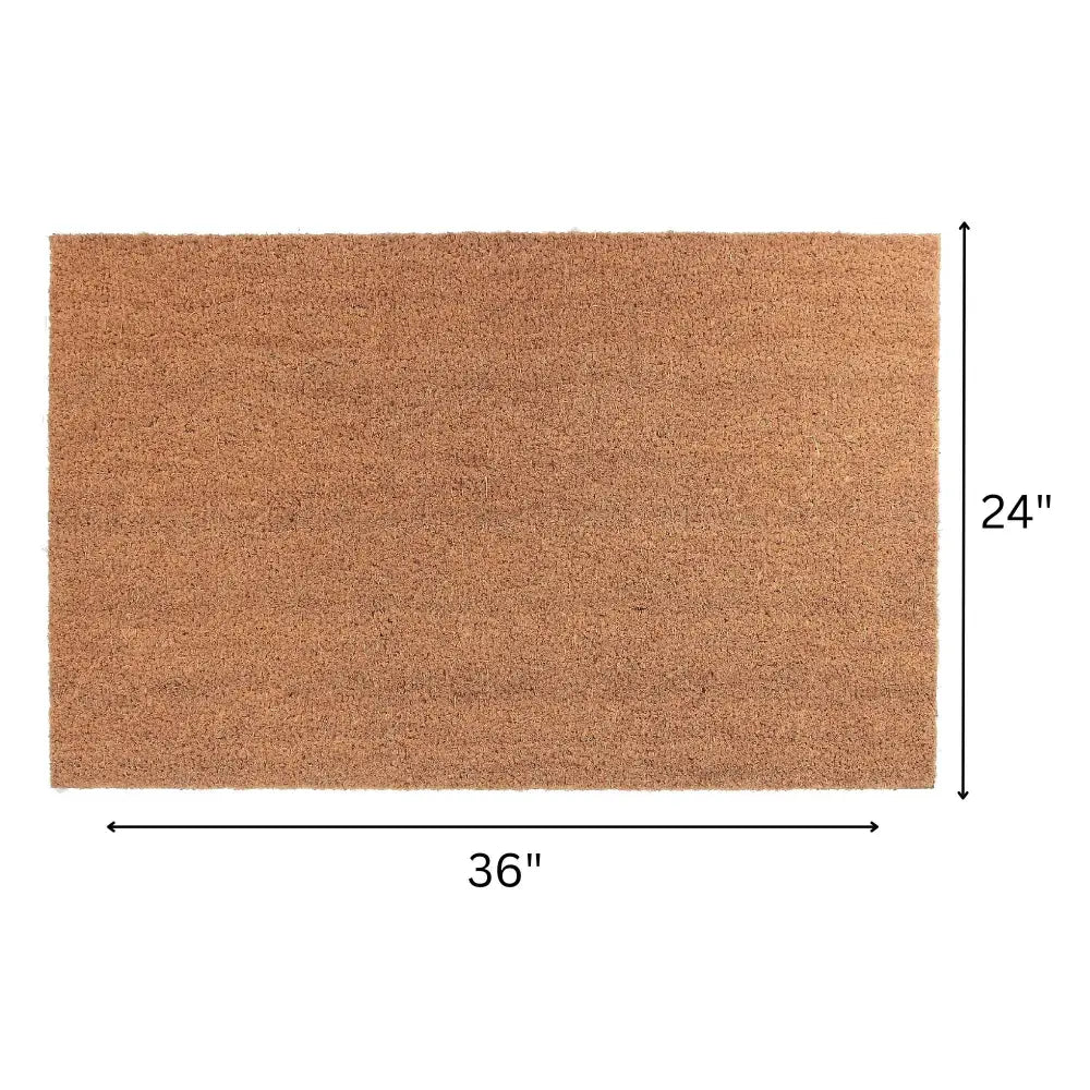 IH Casa Decor - Plain Coir Door Mat 24 X 36 Brown