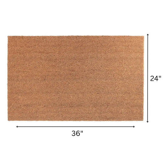 IH Casa Decor - Plain Coir Door Mat 24 X 36 Brown
