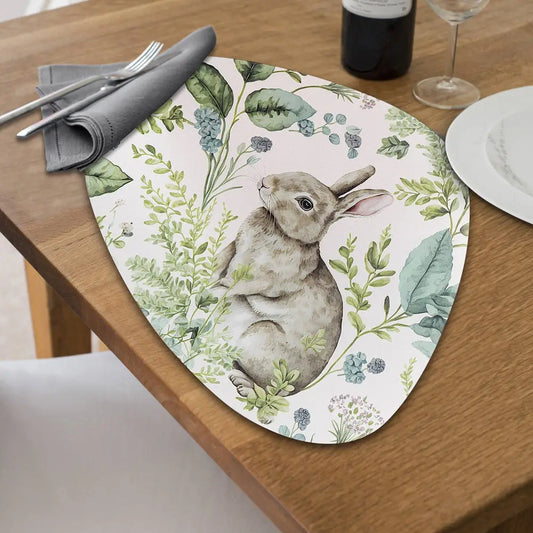 IH Casa Decor - PVC PLACEMAT ROUND (RABBIT IN MEADOWS)