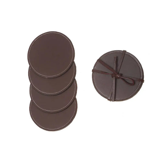 IH Casa Decor - Round Genuine Leather Coasters
