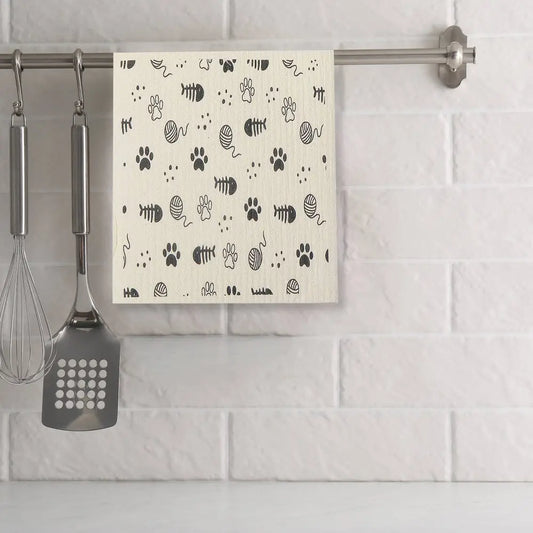 IH Casa Decor - Swedish Dish Cloth Set Of 2 Mischief Cats Assorted Multi