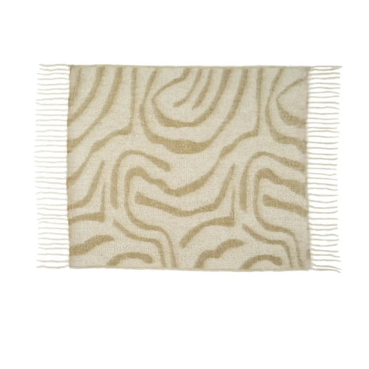 Indaba - Bergen Wool Blend Throw Pampas