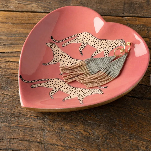 Leopard Trinket Dish Pink - PABOOM