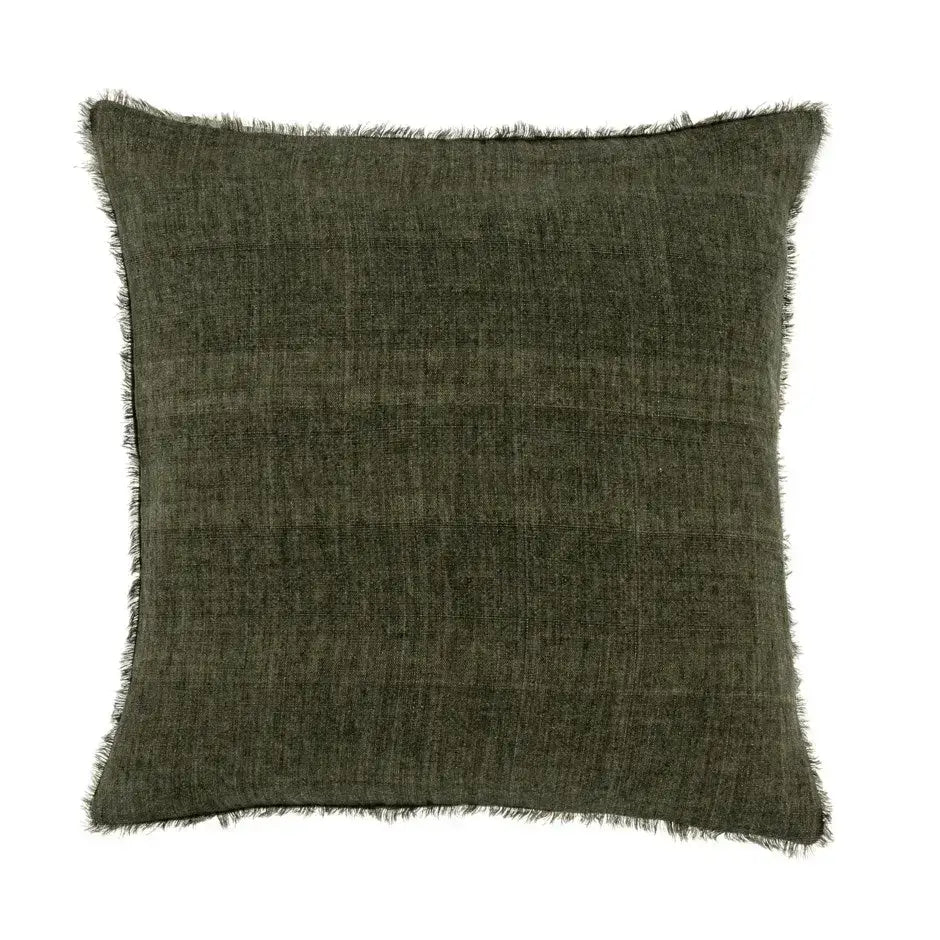 Lina Linen Cushion 20" Avocado - PABOOM