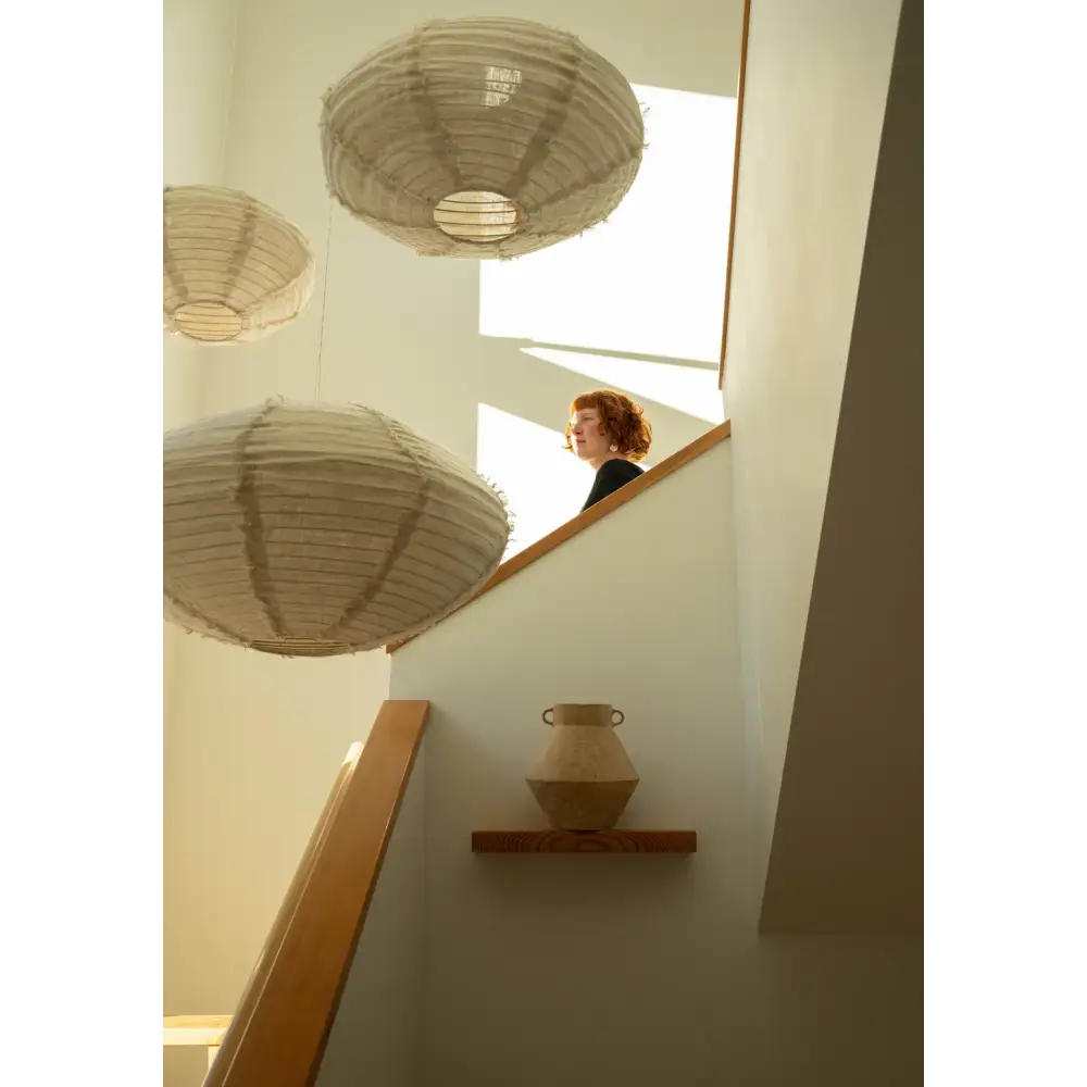 Lina Linen Lampshade Ivory Small - PABOOM