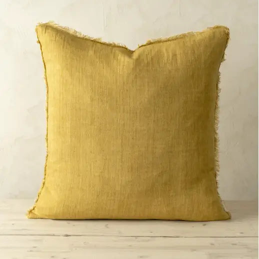 Lina Linen Pillow 24" - Cumin