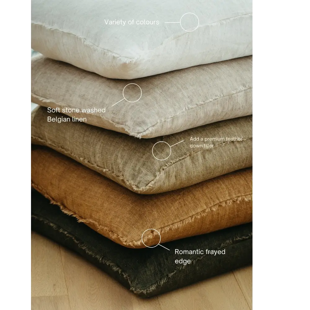 Indaba - Lina Linen Pillow Cover 24”