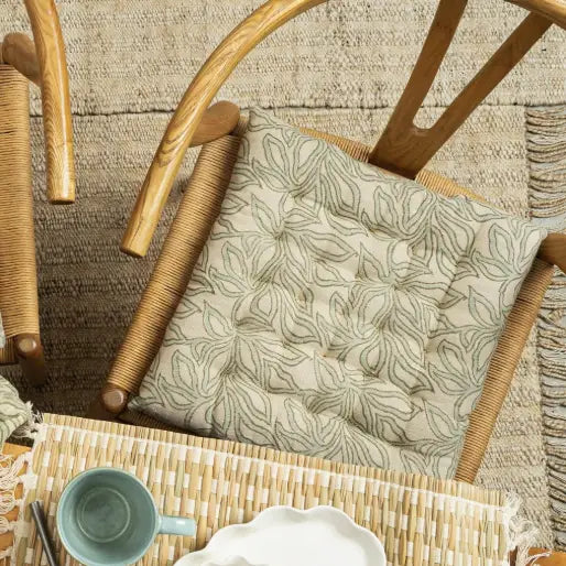 Indaba - Nori Block Print Chair Pad