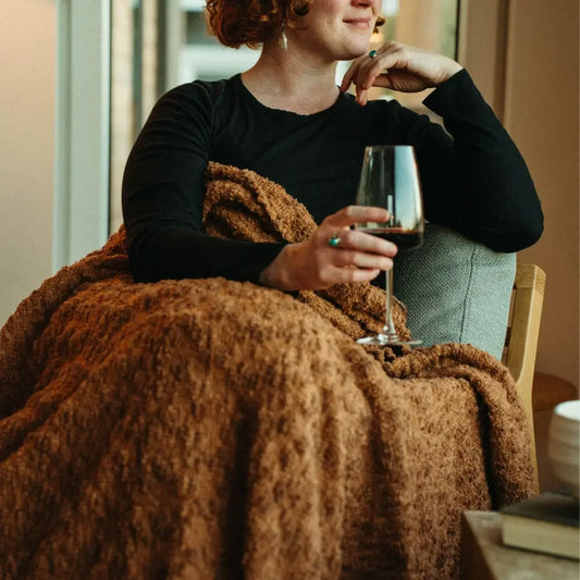 Snowdrift Terracotta Throw - PABOOM