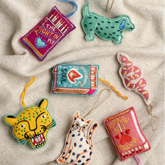 Indaba - Spotted Dog Embroidered Decoration