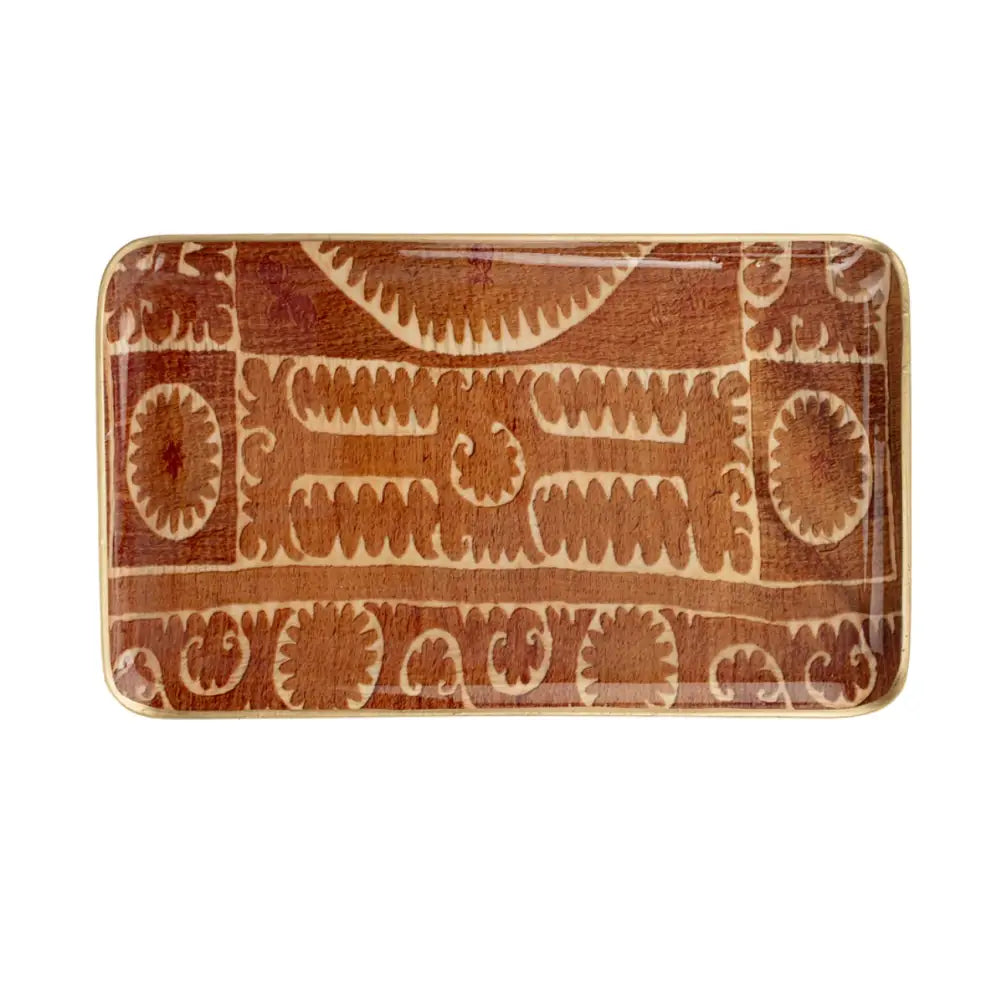 Indaba - Sunset Suzani Enameled Tray