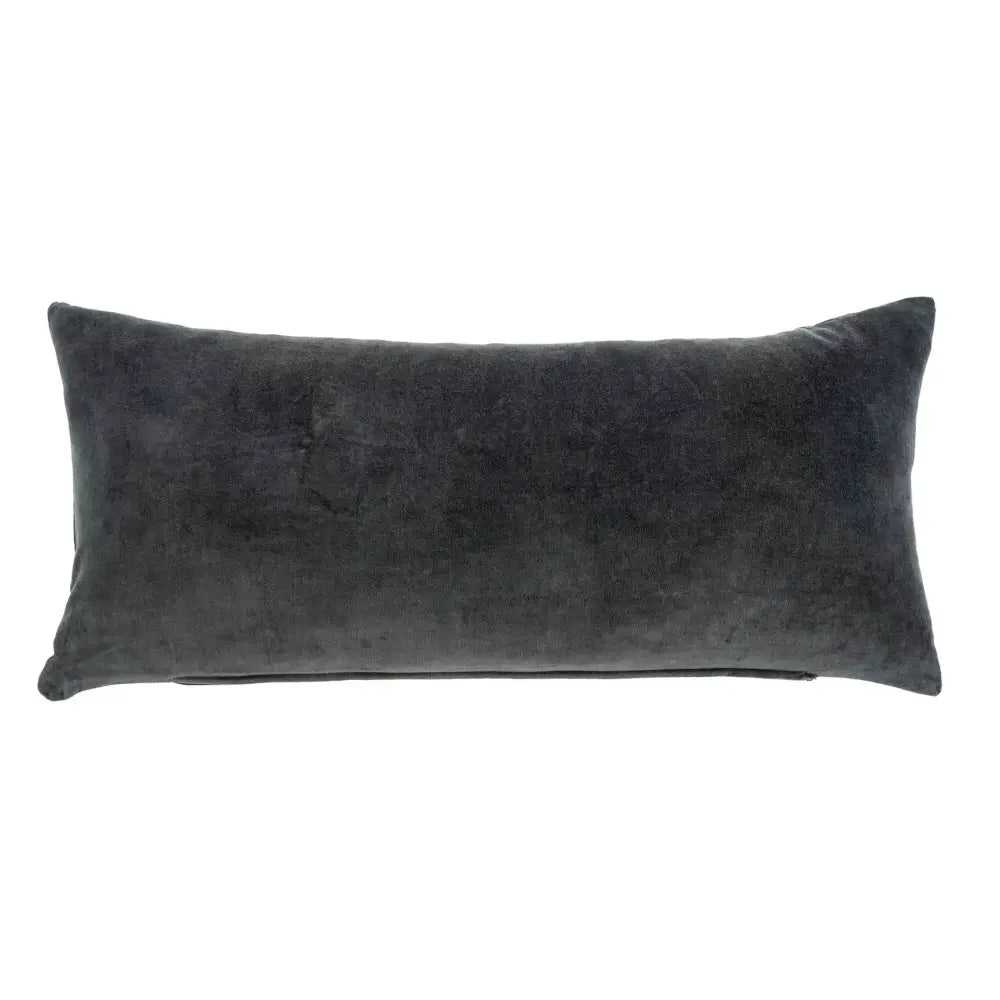 Vera Velvet Long Pillow Graphite - PABOOM