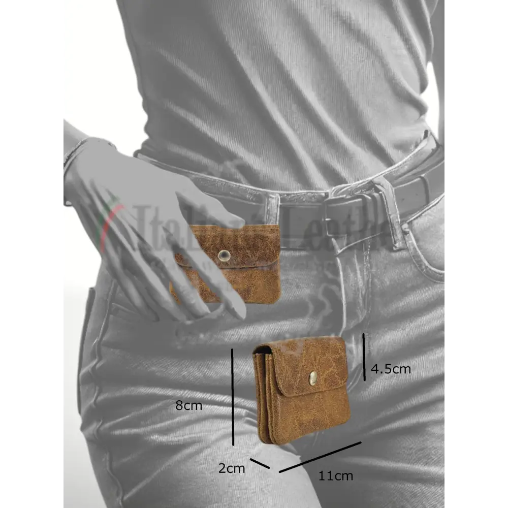 ITALIAN’S LEATHER - Katerina Suede Leather Wallet 250310