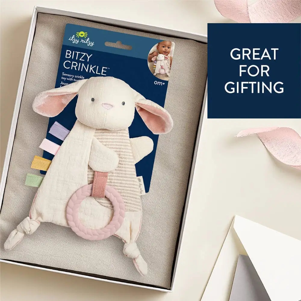 Itzy Ritzy Canada - Bitzy Crinkle™ Sensory Toy With Teether Bunny