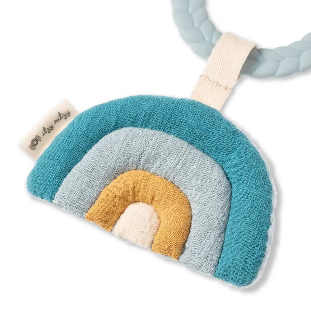 Bitzy Busy Ring™ Teething Activity Toy - High Contrast