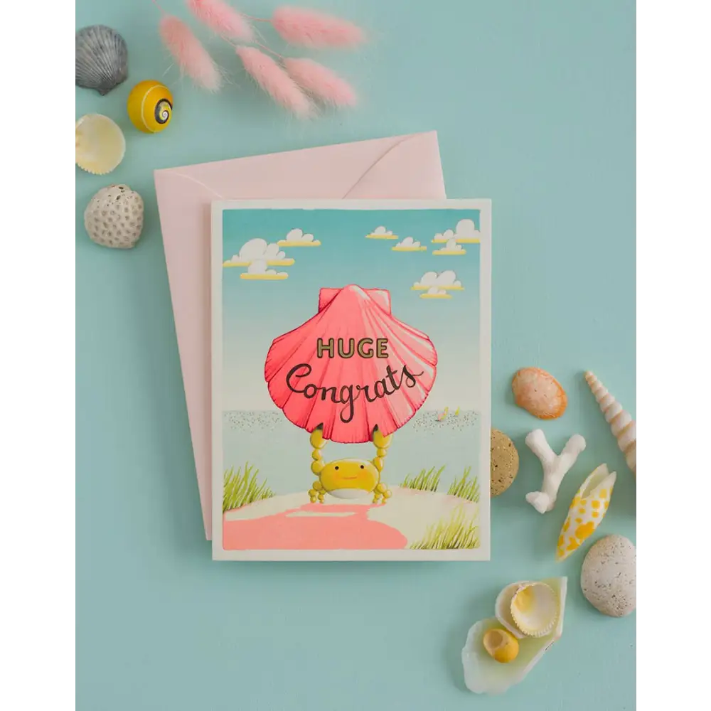 Crab Congrats Greeting Card - PABOOM