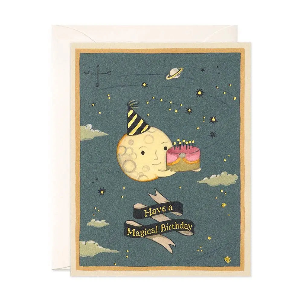 Moon Cake Birthday Greeting Card - PABOOM
