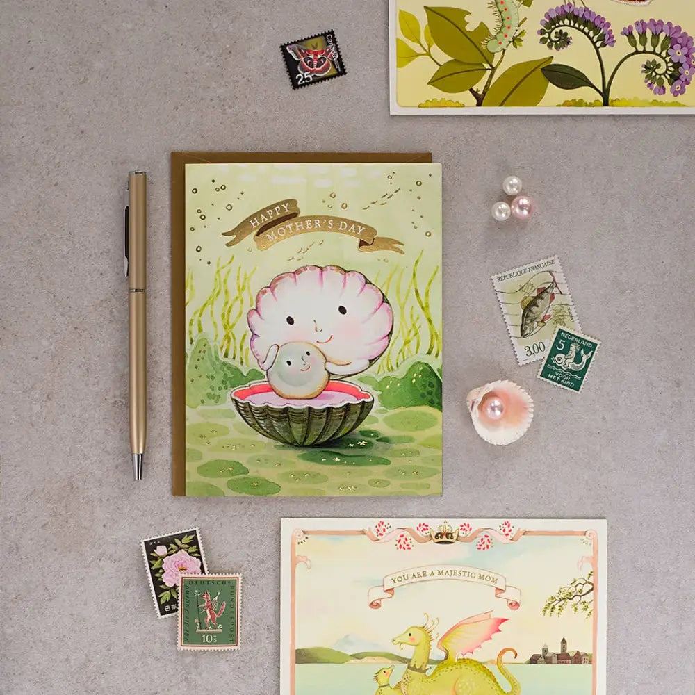 JooJoo Paper - Mother of Pearl Card
