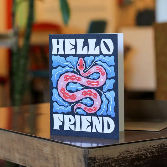 Hello Friend Snake Card - PABOOM