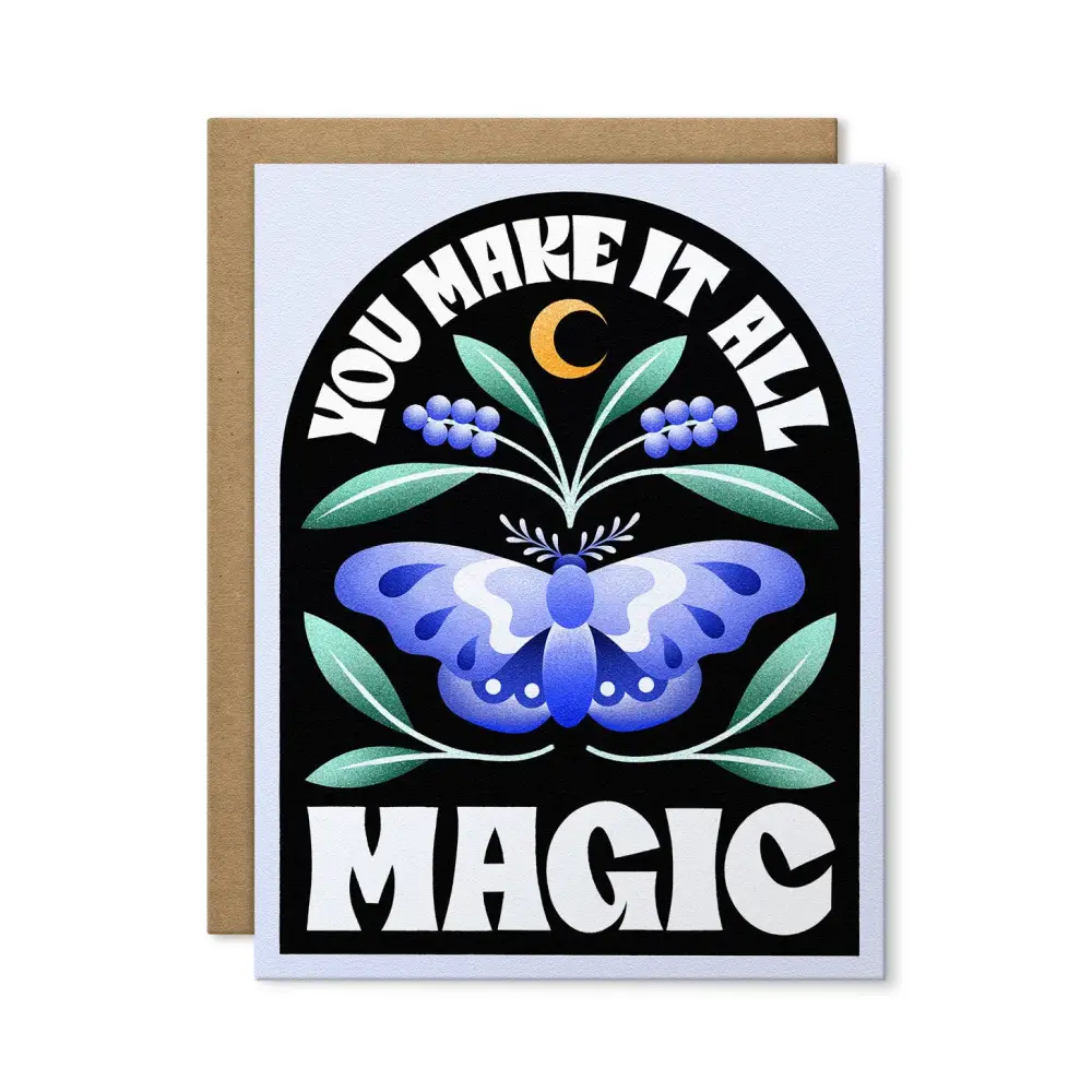 Julie Solvstrom Illustration - You Make it All Magic Greeting Card | Love & Romance