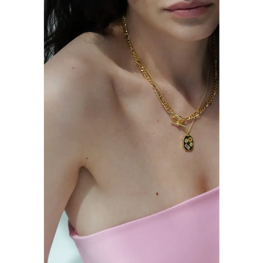 Kaleidoscope Disco Necklace - Silver