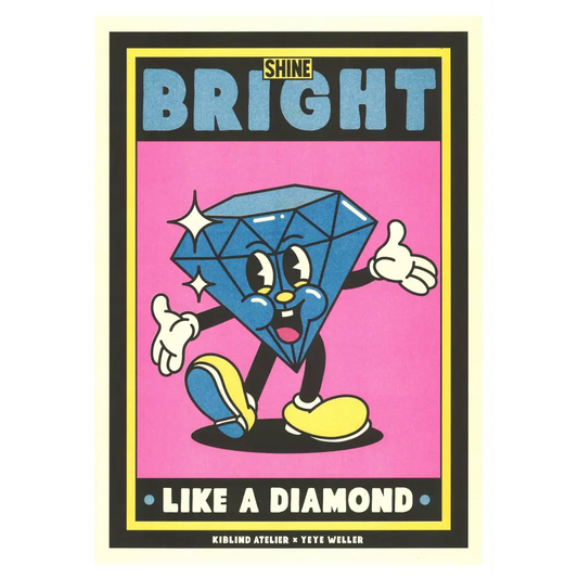 “Rihanna — Diamonds” A3 poster - Yeye Weller - PABOOM