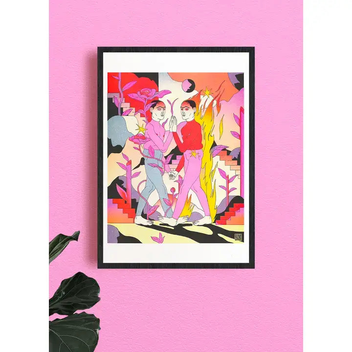 KIBLIND - Wish You Were Here - Raman Djafari Art Print (A3)