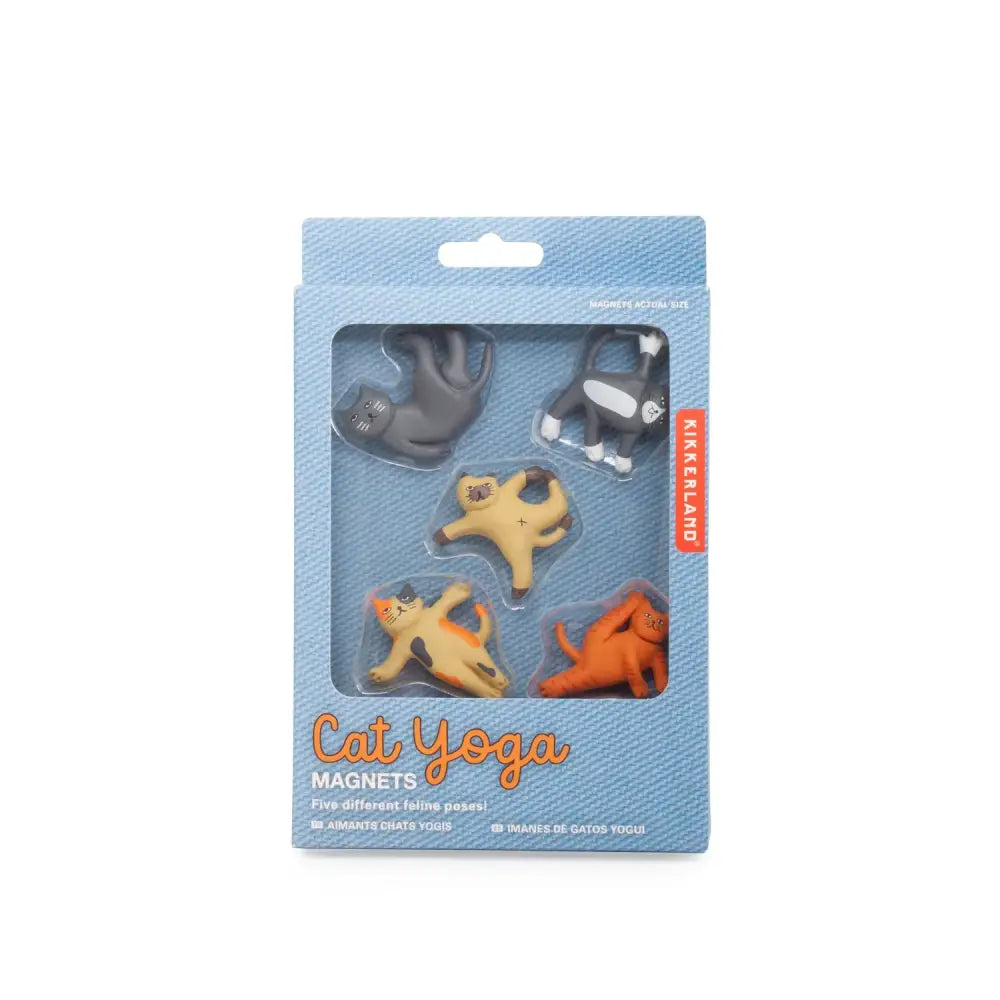 Kikkerland - Cat Yoga Magnets