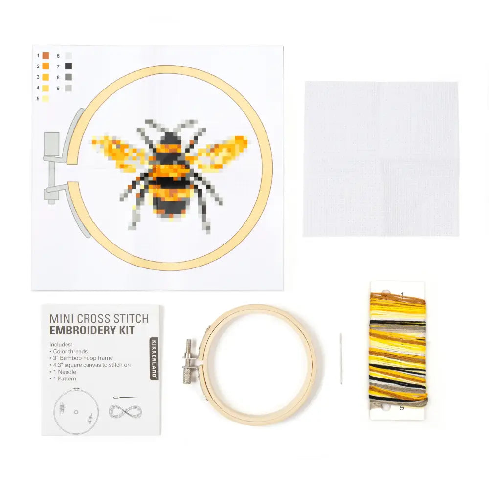 Mini Embroidery Kit Bee - PABOOM