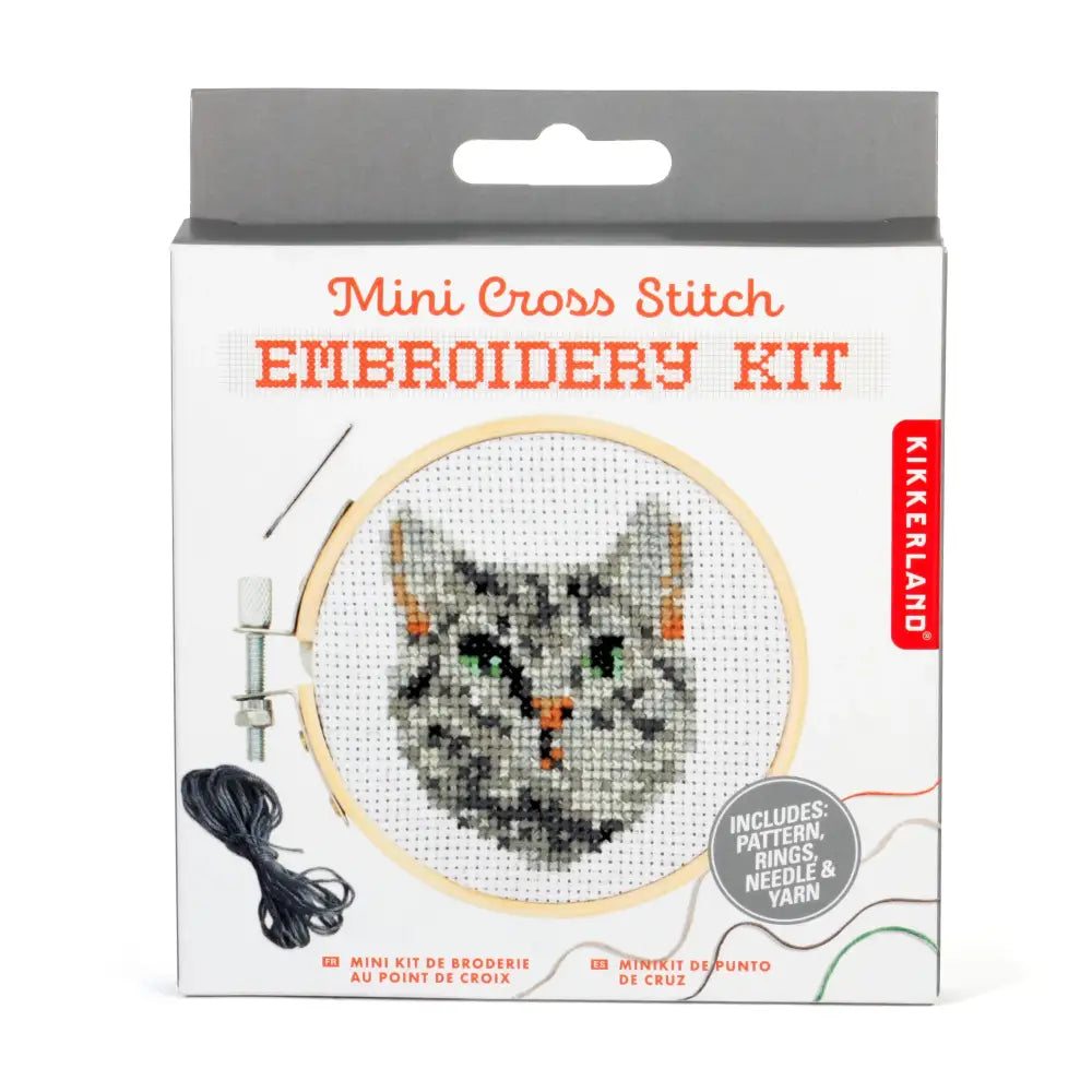 Mini Embroidery Kit Cat - PABOOM