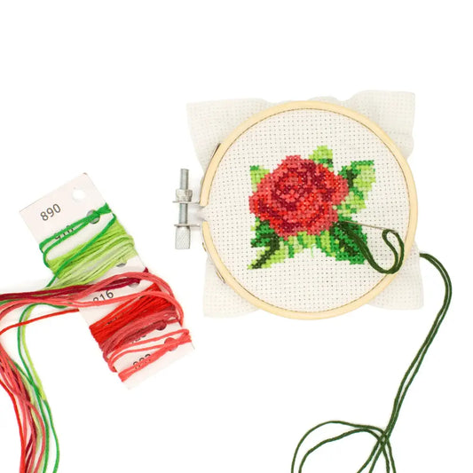 Mini Embroidery Kit Rose - PABOOM