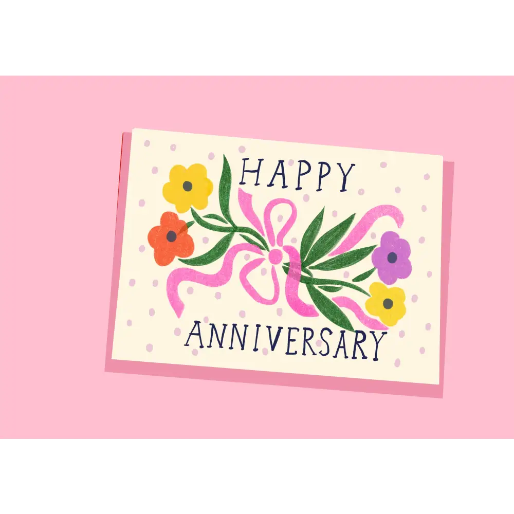 Kitty Kenda Papergoods - Anniversary Posy Greeting Card