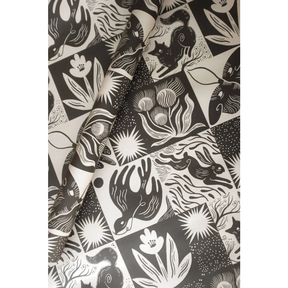 'Countryside' Nature-Themed Gift Wrap illustrated greeting card by Lauren Marina - PABOOM