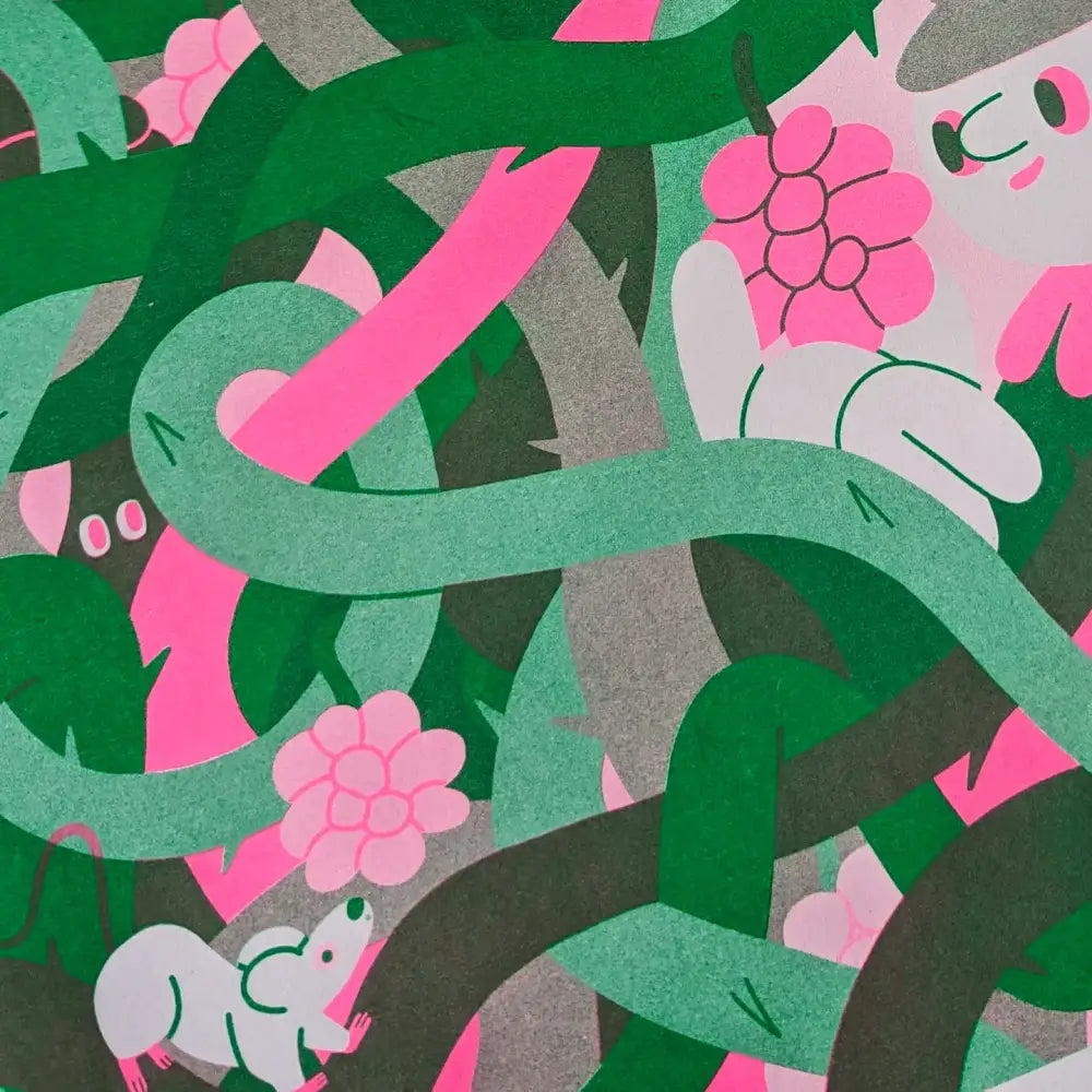 Thorns Risograph Print - PABOOM