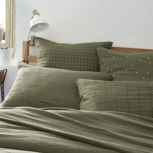 Match Cotton Gauze Cushion Cover 24" Rosemary - PABOOM