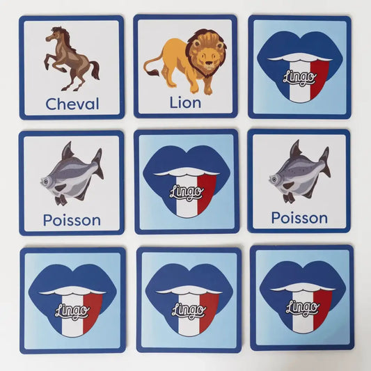 Lingo French Memory Game - PABOOM