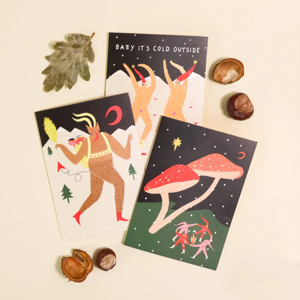 Little Black Cat Illustrated Goods - Baby It’s Cold Outside Card