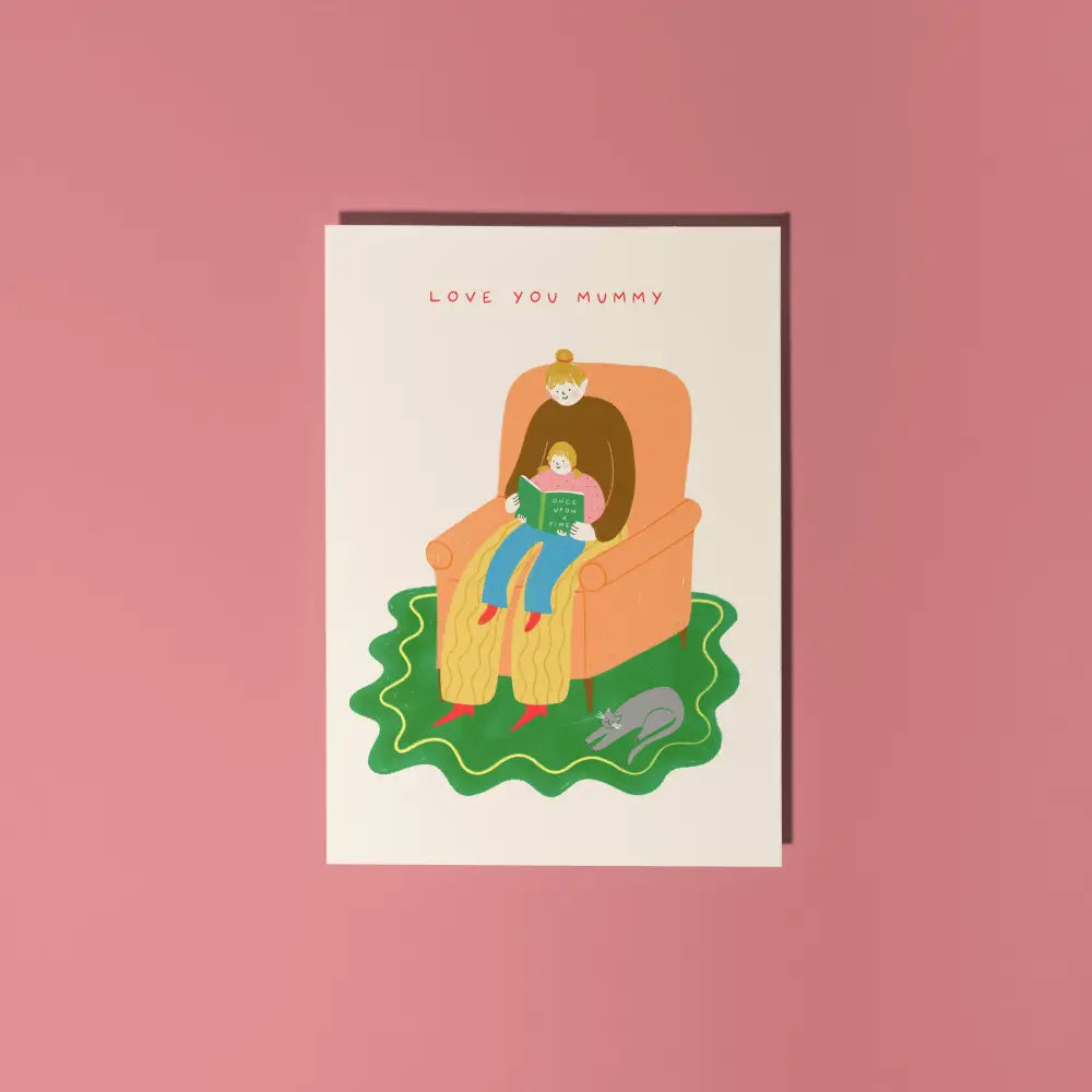 Little Black Cat Illustrated Goods - Cosy Reading Mummy Card | Mother’s Day | Mum