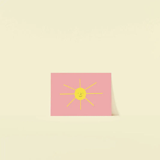 Happy Sun Postcard Print - PABOOM