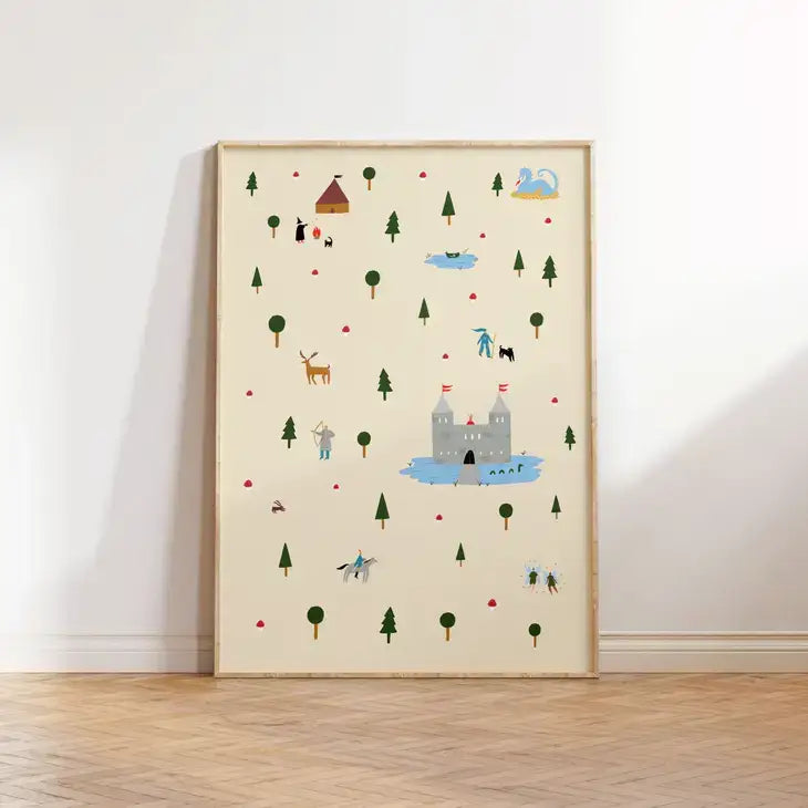 Medieval Enchanted Forest Art Print - PABOOM