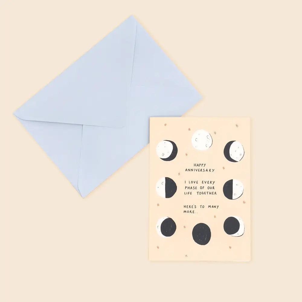 Moon Phase Anniversary Card - PABOOM