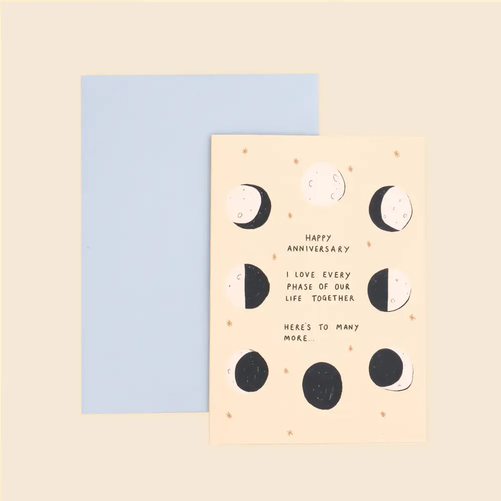 Moon Phase Anniversary Card - PABOOM
