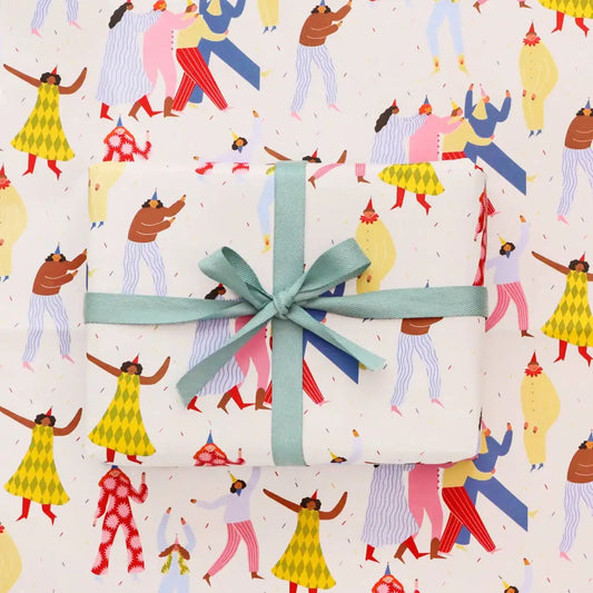 Party People Wrapping Paper Sheet - PABOOM